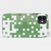 Groene suare Pixel Pattern Case-Mate iPhone Case (Achterkant (horizontaal))