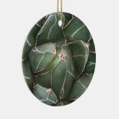 Groene Succulent Circle Ornament (Rechts)