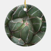Groene Succulent Circle Ornament (Achterkant)