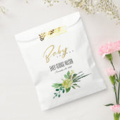 GROENE SUCCULENT FOLIAGE WATERVERF BABY SHOWER BEDANKZAKJE (Gezegeld)