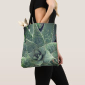 Groene, succulente aloë fotografie tote bag (Dichtbij)