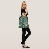 Groene, succulente aloë fotografie tote bag (Op model)