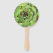 Groene Succulente Cactus Lente Bloem Handwaaier (Voorkant)