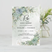 Groene succulente eucalyptusbladeren stijgen en sc kaart (Staand voorkant)