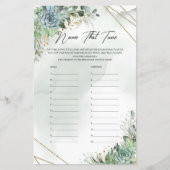 Groene succulente eucalyptusgoudnaam Die Tune (Voorkant)