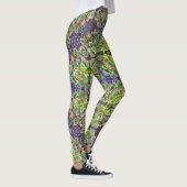 Groene Succulente Geometrische Leggings (Rechts)