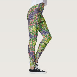 Groene Succulente Geometrische Leggings