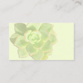 Groene Succulente Ivory Place Cards Plaatskaartje (Achterkant)