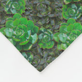 Groene Succulente Lattice Pattern Fleece Blanket Deken (Hoek)