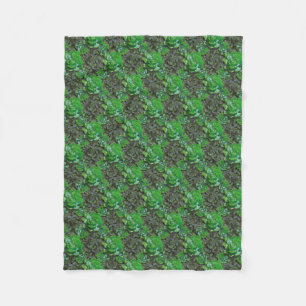 Groene Succulente Lattice Pattern Fleece Blanket Deken