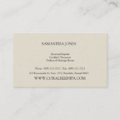 Groene Succulents Modern Chic Visitekaartje (Achterkant)