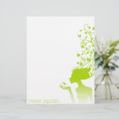 groene suiker briefhoofd sjabloon (Staand voorkant)