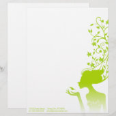 groene suiker briefhoofd sjabloon (Voorkant / Achterkant)