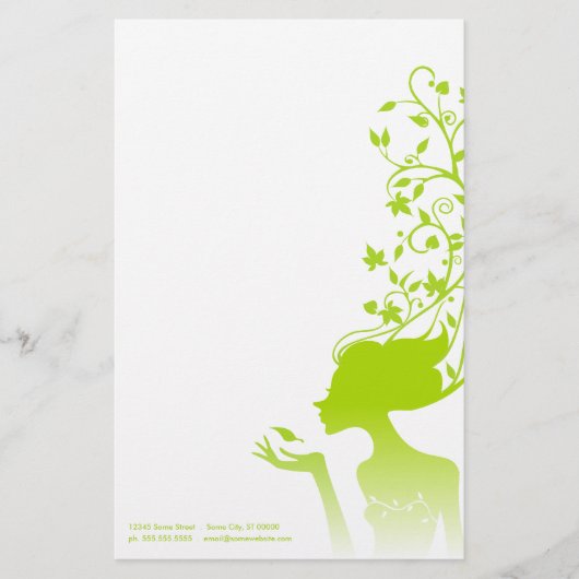 groene suiker briefpapier (Voorkant)