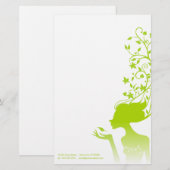 groene suiker briefpapier (Voorkant / Achterkant)