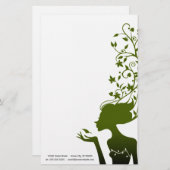 groene suiker briefpapier (Voorkant / Achterkant)