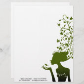 groene suiker persoonlijk briefhoofd (Voorkant / Achterkant)