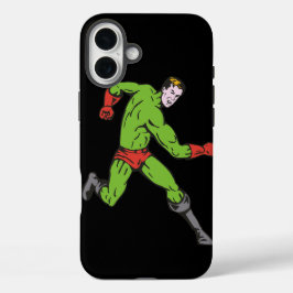 Groene superheld iPhone 16 plus hoesje