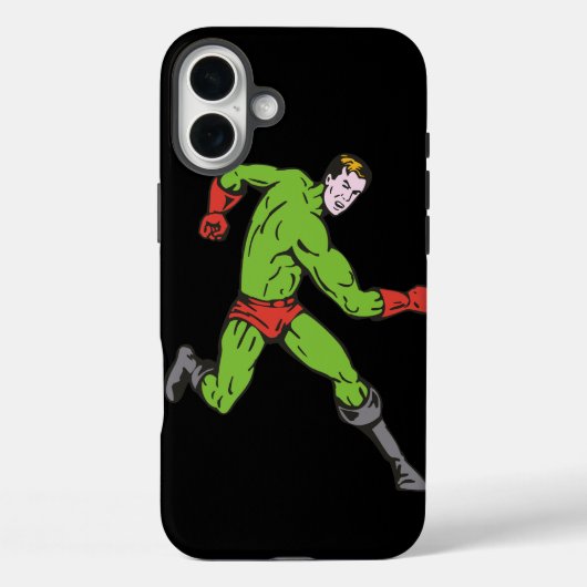 Groene superheld Case-Mate iPhone case (Achterkant)