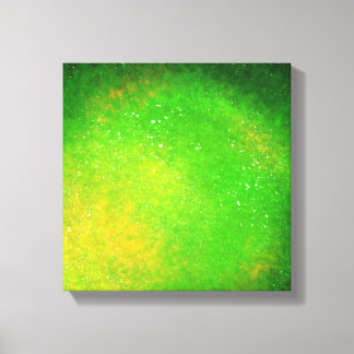 Groene Supernova – Levendige Canvas Print