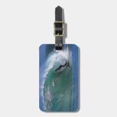 Groene surfgolf Nieuw-Zeeland Bagagelabel (Voorkant verticaal)