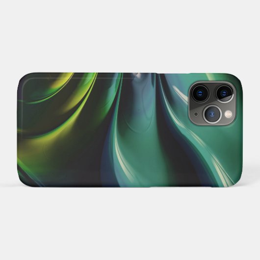 Groene Swirl-telefoongevallen Case-Mate iPhone Case (Achterkant (horizontaal))
