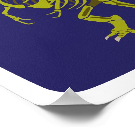 Groene T-Rex-afdrukken Poster (Hoek)