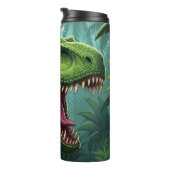 Groene T-Rex Brullende Jungle Thermosbeker (Geroteerd rechts)
