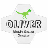 Groene T-rex dinosaurus, aangepast kind sportgesch Voetbal (Enkel)