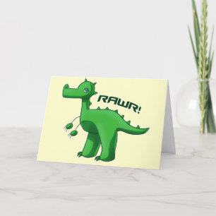 Groene T-Rex Kaart