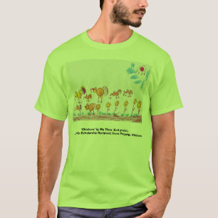 GROENE T-SHIRT "Kippen" (AFBEELDING IN DE VOORZIJD