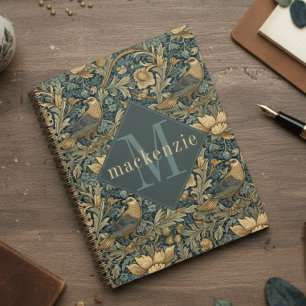 Groene Taan Loof William Morris Elegant Monogram Planner