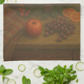 Groene Tafel – Kaarslicht en Rust Theedoek (Gevouwen)