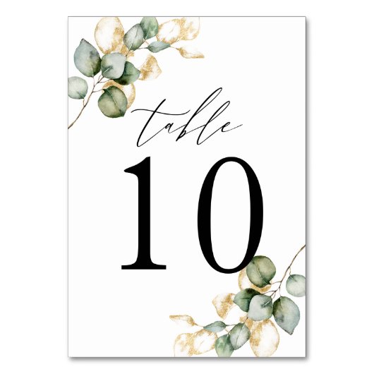 Groene tafel nummer 10 kaart (Achterkant)