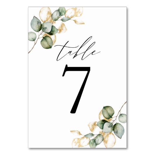 Groene tafel nummer 6 kaart (Voorkant)