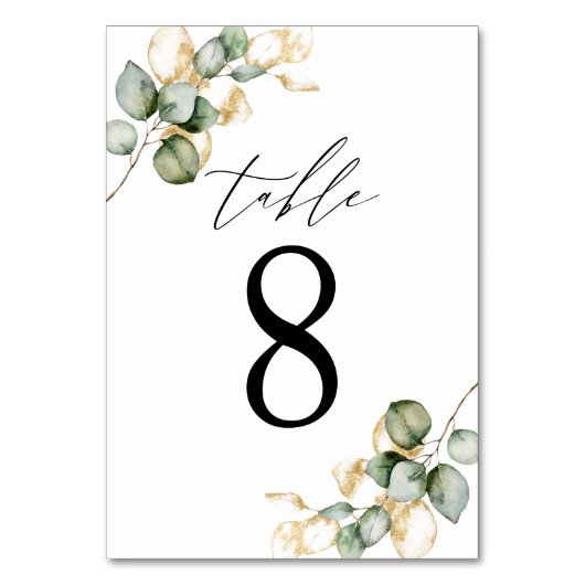 Groene tafel nummer 8 kaart (Achterkant)