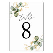 Groene tafel nummer 8 kaart (Voorkant)