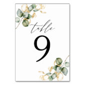 Groene tafel nummer 9 kaart (Achterkant)