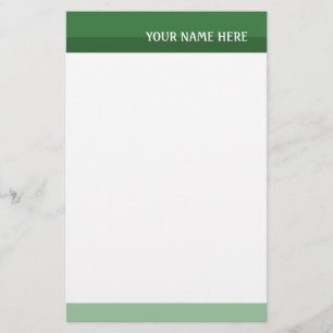 Groene tafels briefpapier