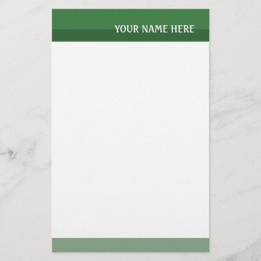 Groene tafels briefpapier (Voorkant)