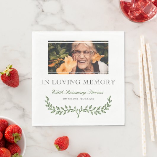 Groene tak in liefdevolle herinnering Foto Servet (Insitu)