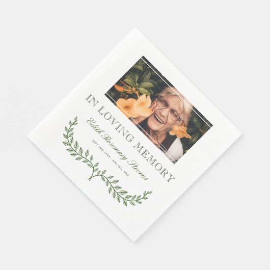 Groene tak in liefdevolle herinnering Foto Servet (Hoek)