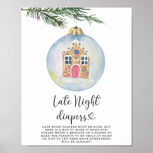 Groene tak - Late night luierspel Poster (Voorkant)
