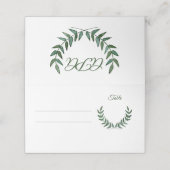 Groene Tak Plaatskenmerken Plaatskaartje (Buitenkant ongevouwen)