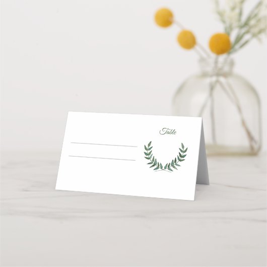 Groene Tak Plaatskenmerken Plaatskaartje (Voorkant)