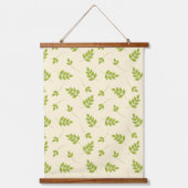 Groene takken bladeren naadloos hangend wandkleed (Voorkant)