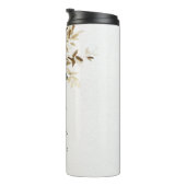 Groene takken bruiloft thermosbeker (Geroteerd rechts)