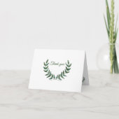Groene Takken Dankkaart Bedankkaart (Voorkant)