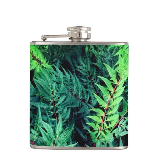 Groene takken heupfles (Voorkant)