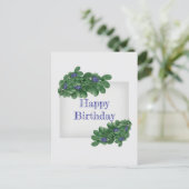 Groene takken met bosbessen Briefkaart (Staand voorkant)